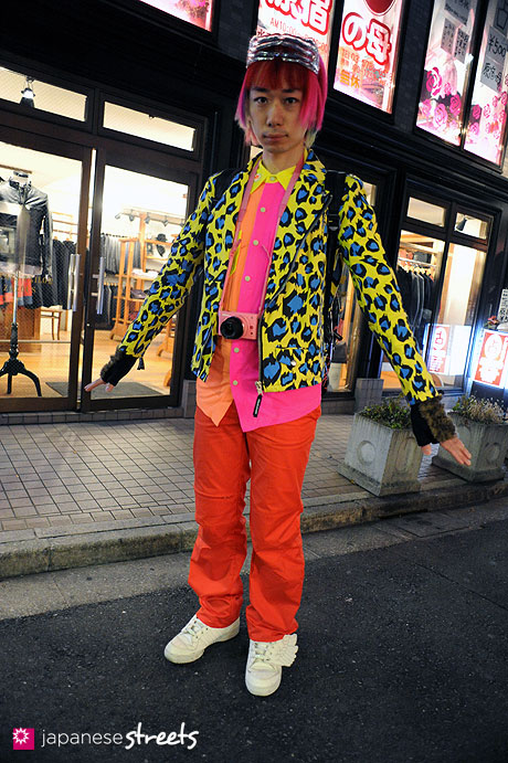 120107-2542: Japanese street fashion in Harajuku, Tokyo (COO;YA, W&LT, SUPER LOVERS, adidas × Jeremy Scott)
