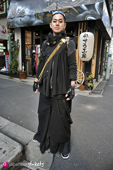 120303-7117: Japanese street fashion in Harajuku, Tokyo (TIKKE, Banal Chic Bizarre, ATO, Takuya Angel)