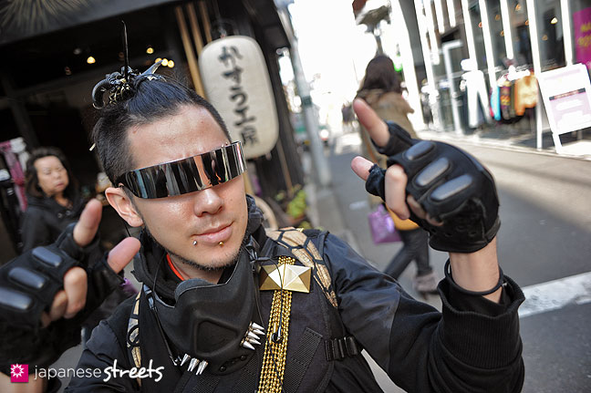 120303-7135: Japanese street fashion in Harajuku, Tokyo (TIKKE, Banal Chic Bizarre, ATO, Takuya Angel)